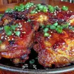 quick honey sriracha chicken thighs - featured image