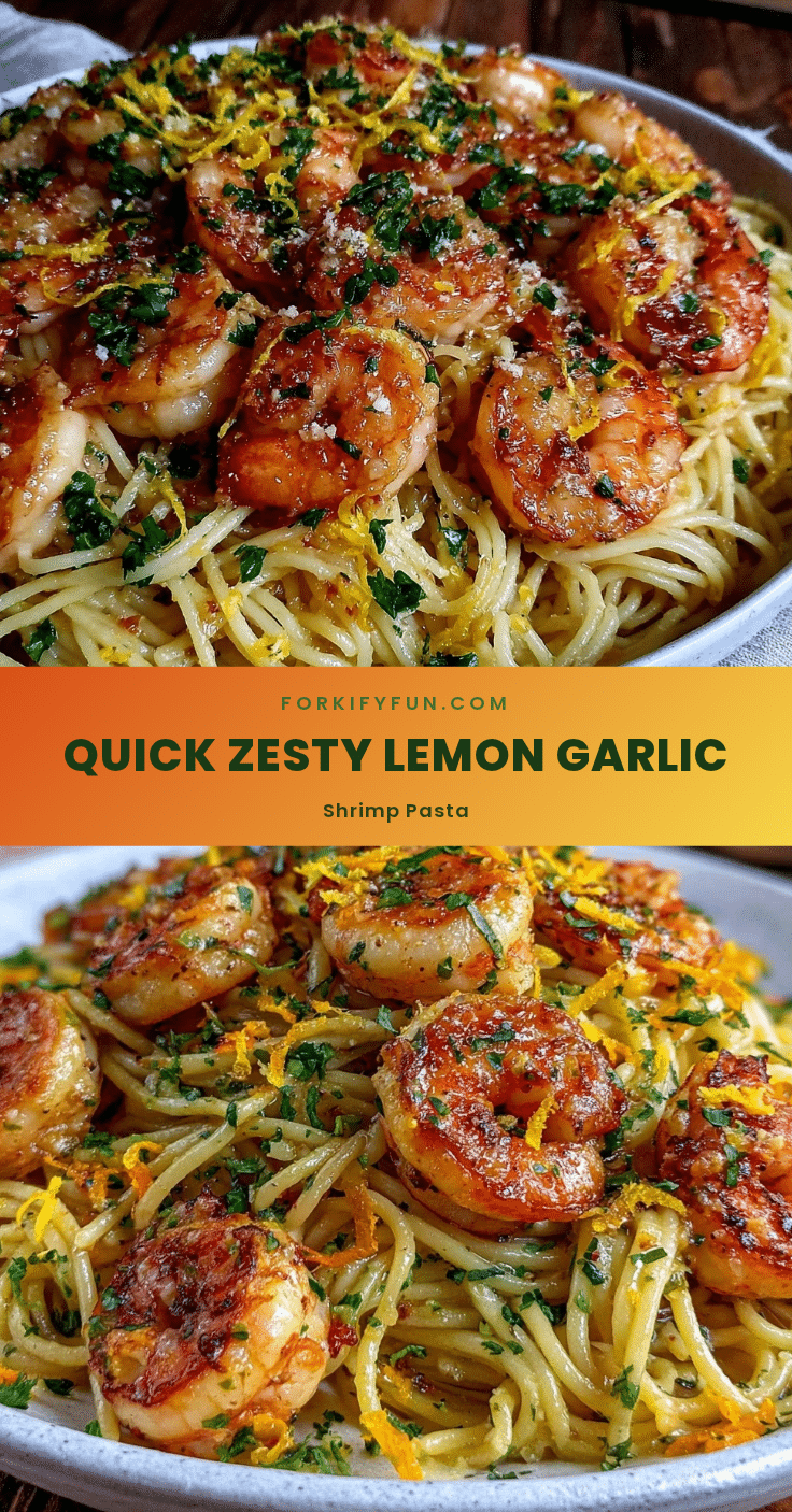 quick lemon garlic shrimp pasta recipe