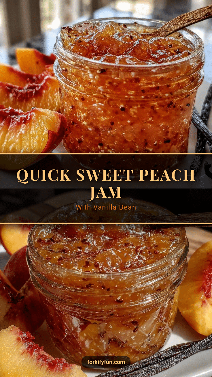 quick peach jam recipe
