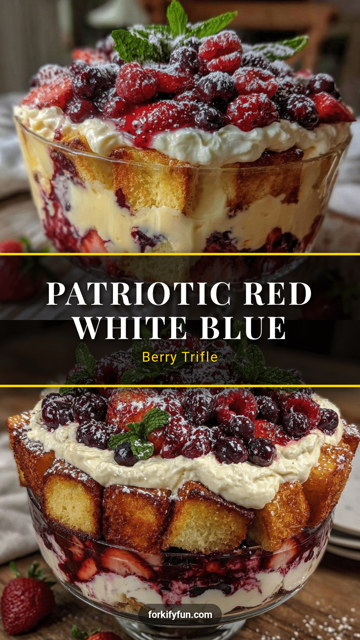 red white and blue berry trifle recipe