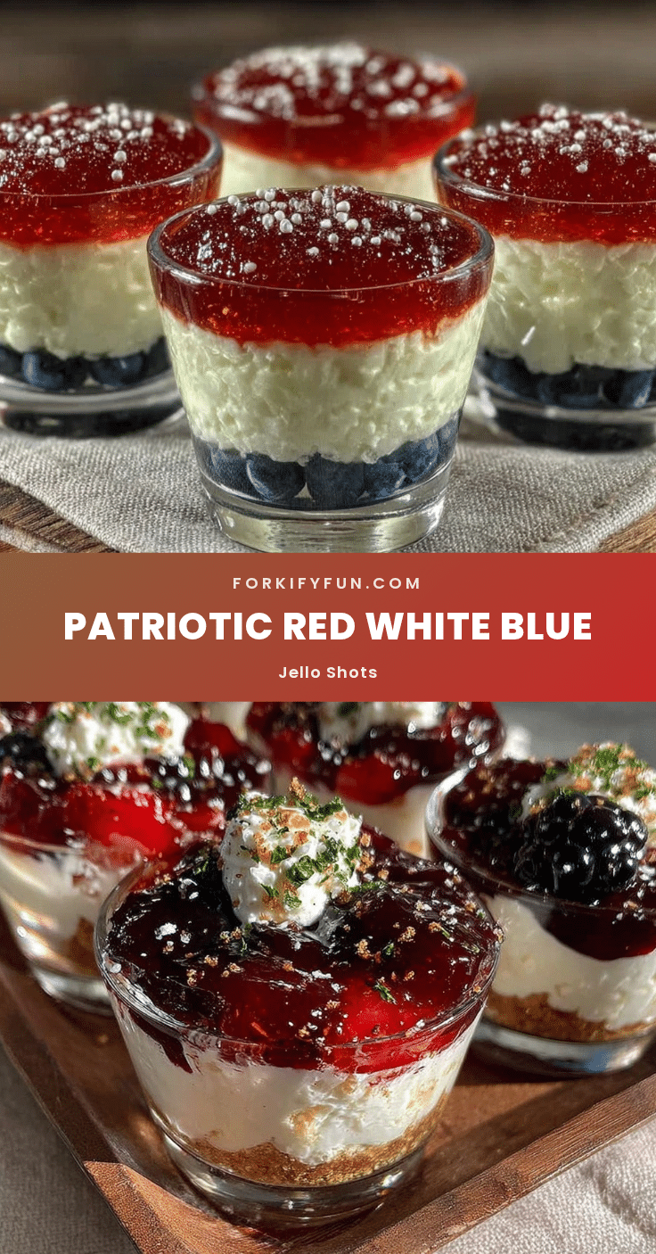 red white and blue jello shots recipe