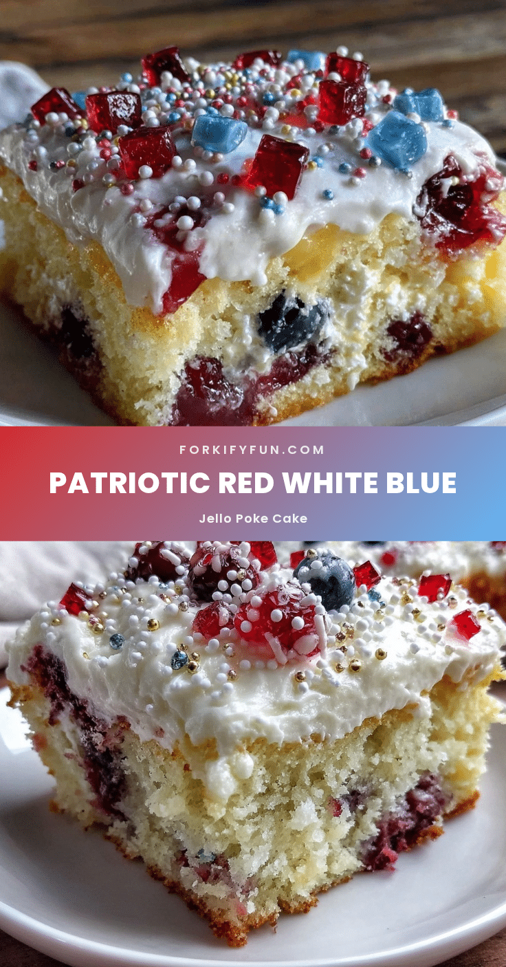 red white and blue poke cake recipe
