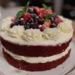 red white blue layer cake - featured image