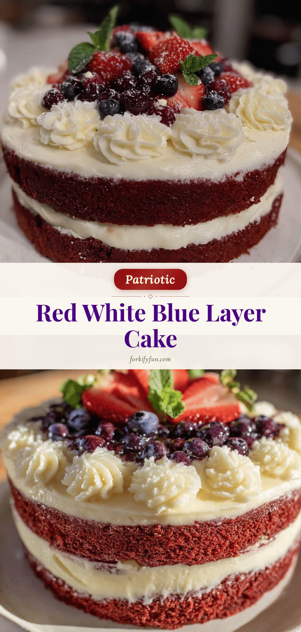 red white blue layer cake recipe