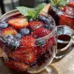 red white & blue sangria - featured image