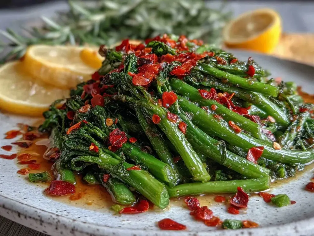 sautéed garlic scapes - featured image