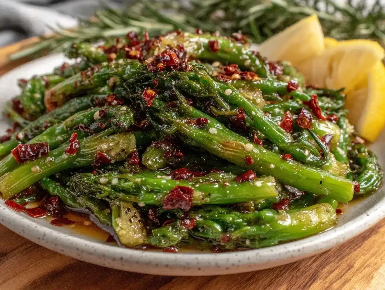sautéed garlic scapes preparation steps