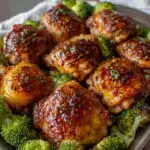sheet pan honey garlic chicken - featured image