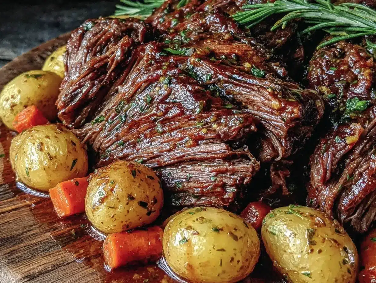 slow cooker pot roast preparation steps