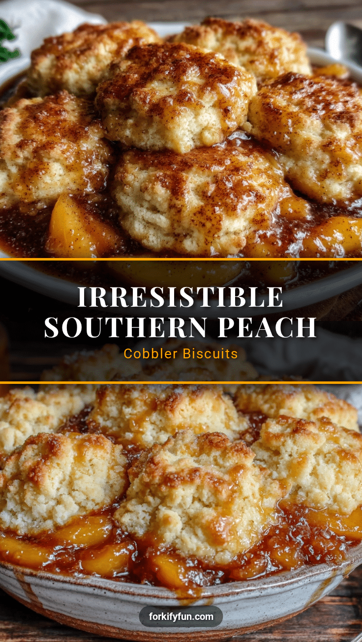 southern peach cobbler with buttermilk biscuits recipe