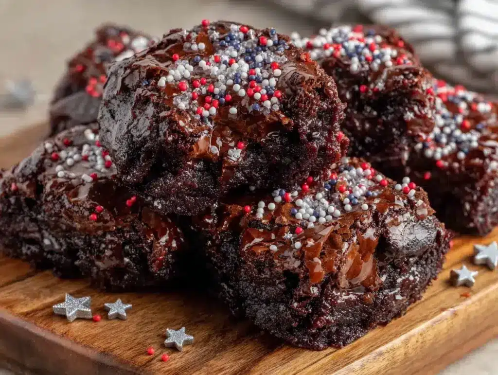 star-spangled brownie bites - featured image