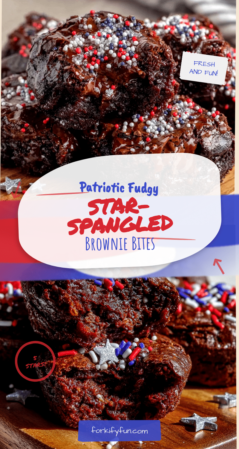 star-spangled brownie bites recipe
