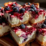 star-spangled cheesecake bars - featured image