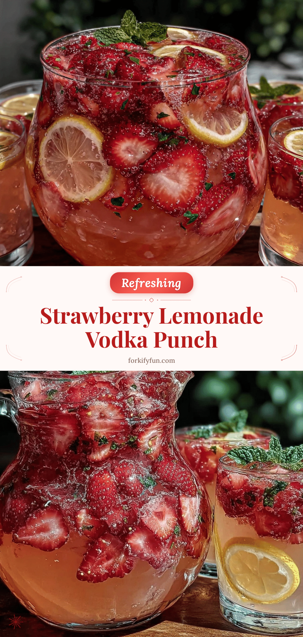 strawberry lemonade vodka punch recipe