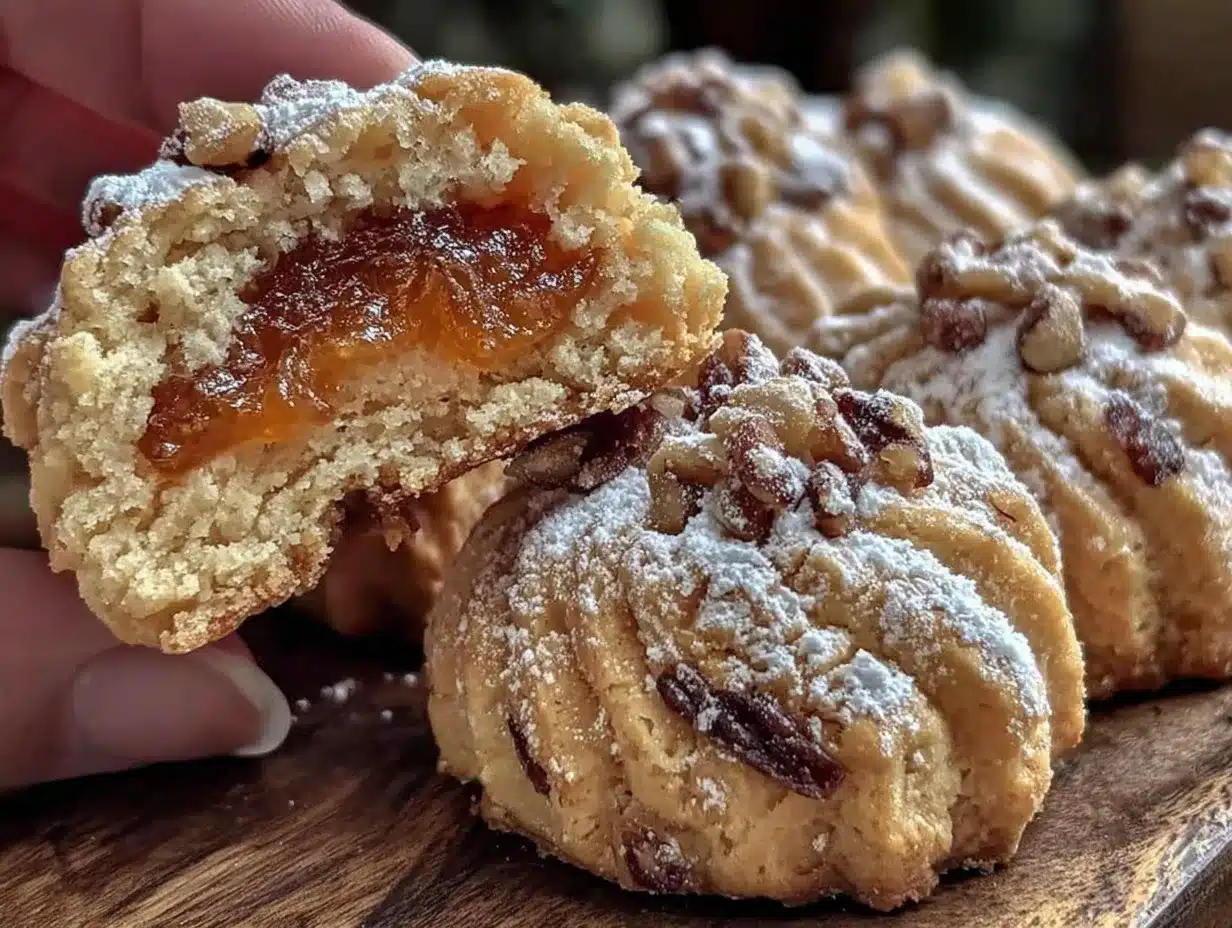 Turkish Apricot and Walnut Cookies preparation steps