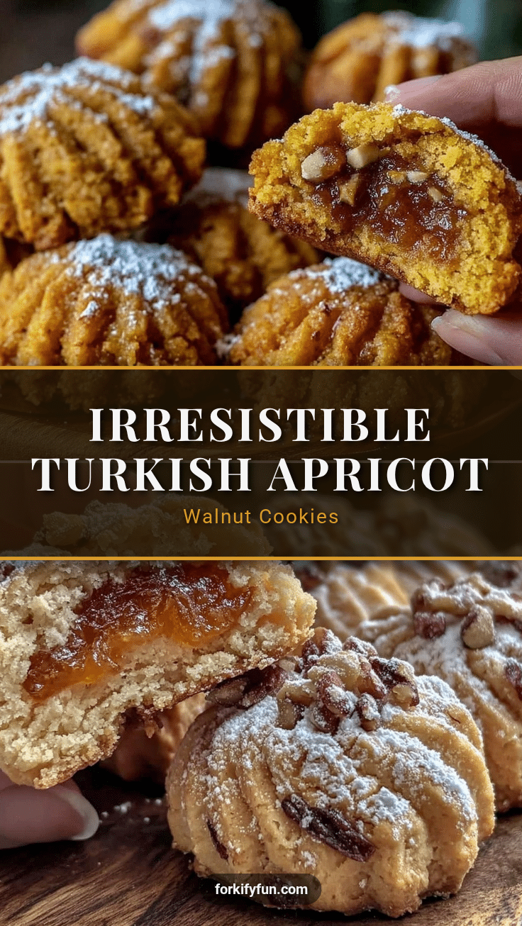 Turkish Apricot and Walnut Cookies recipe