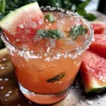 watermelon mint margarita - featured image