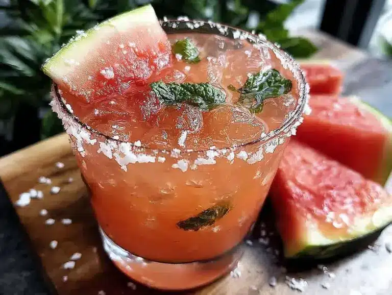 watermelon mint margarita - featured image