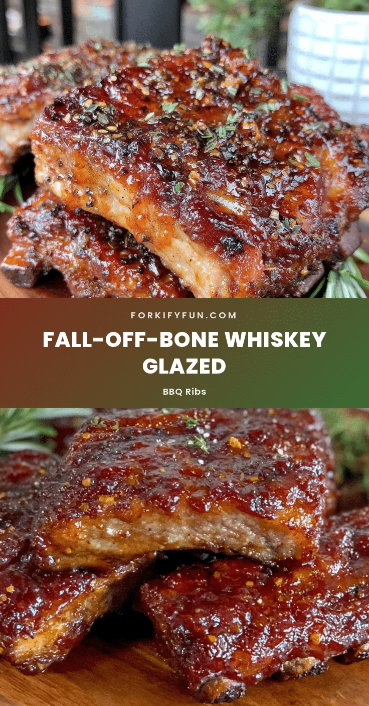 whiskey glazed BBQ ribs recipe