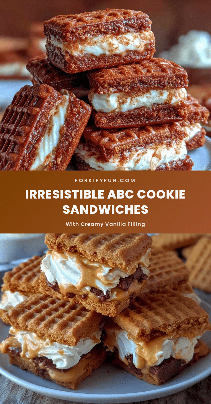 ABC cookie sandwiches recipe