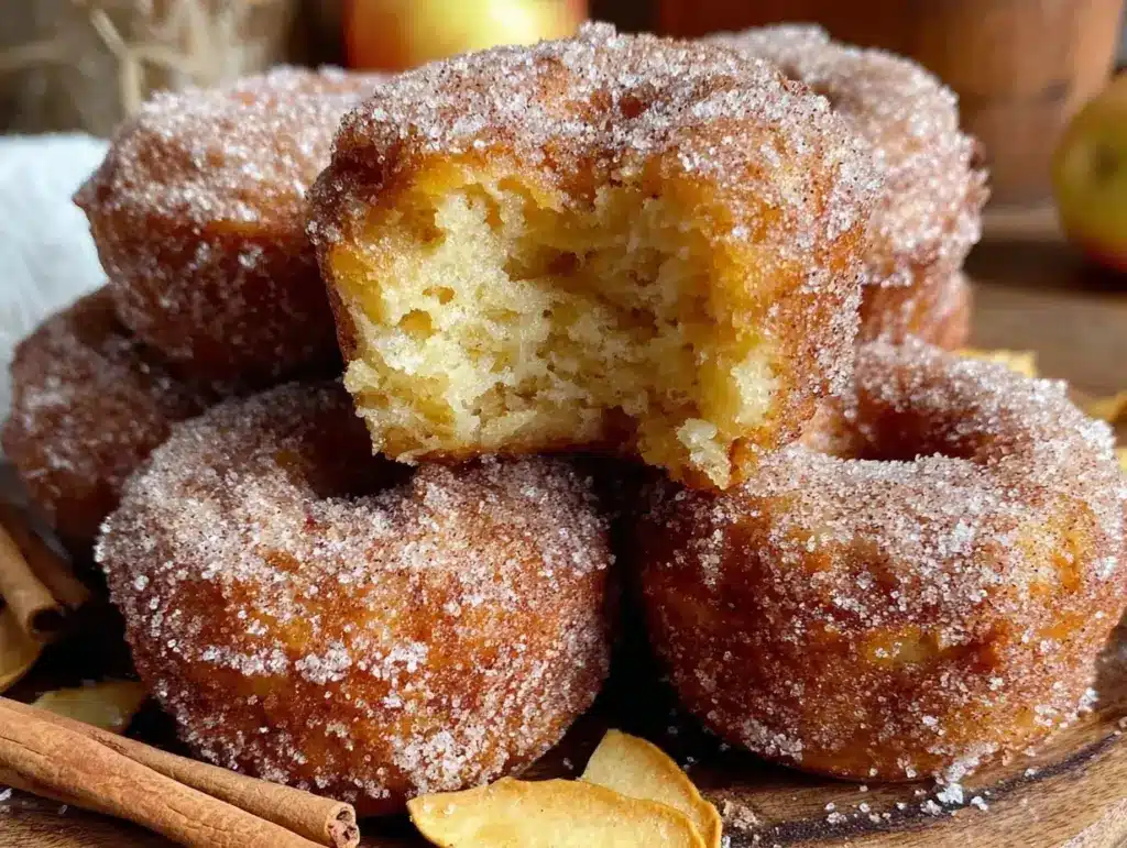 baked spiced apple cider donuts - featured image