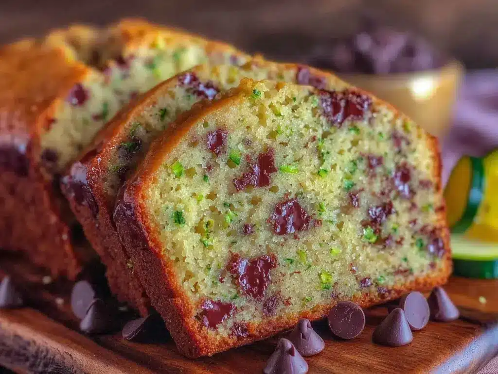 brown butter chocolate chip zucchini bread - featured image