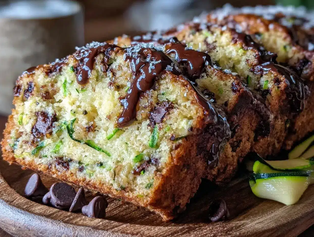 brown butter chocolate chip zucchini bread preparation steps