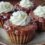 brown sugar glazed turkey meatloaf muffins - featured image