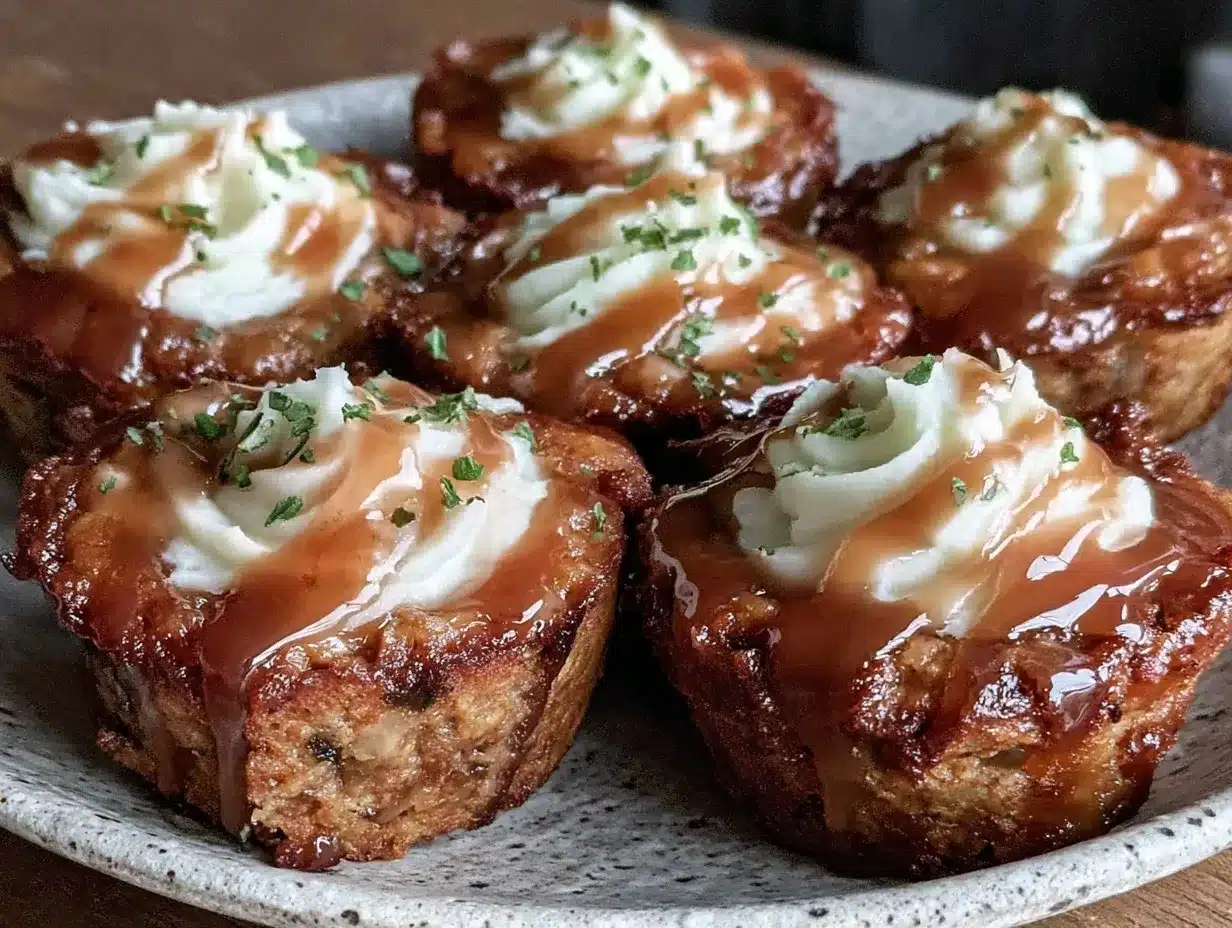 brown sugar glazed turkey meatloaf muffins preparation steps