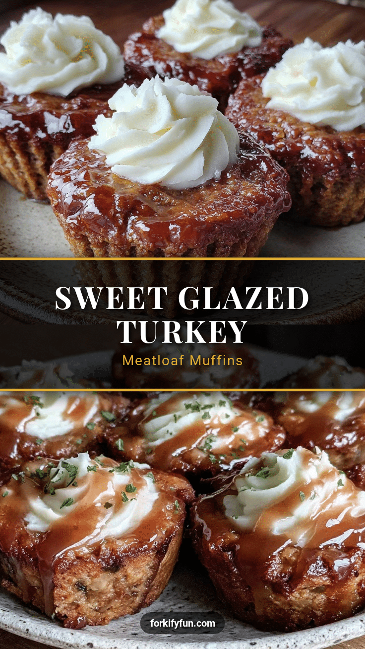 brown sugar glazed turkey meatloaf muffins recipe