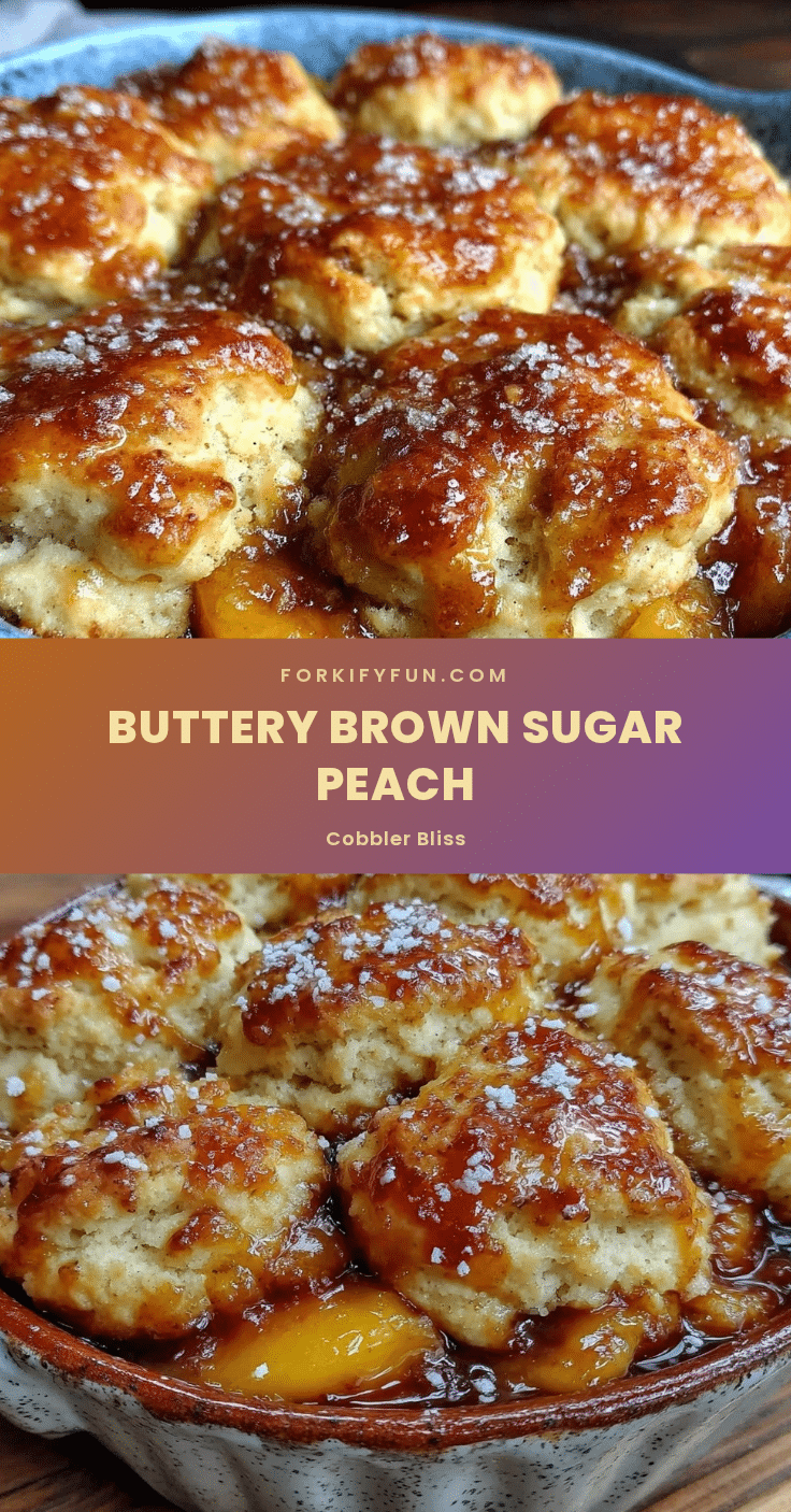 brown sugar peach cobbler recipe