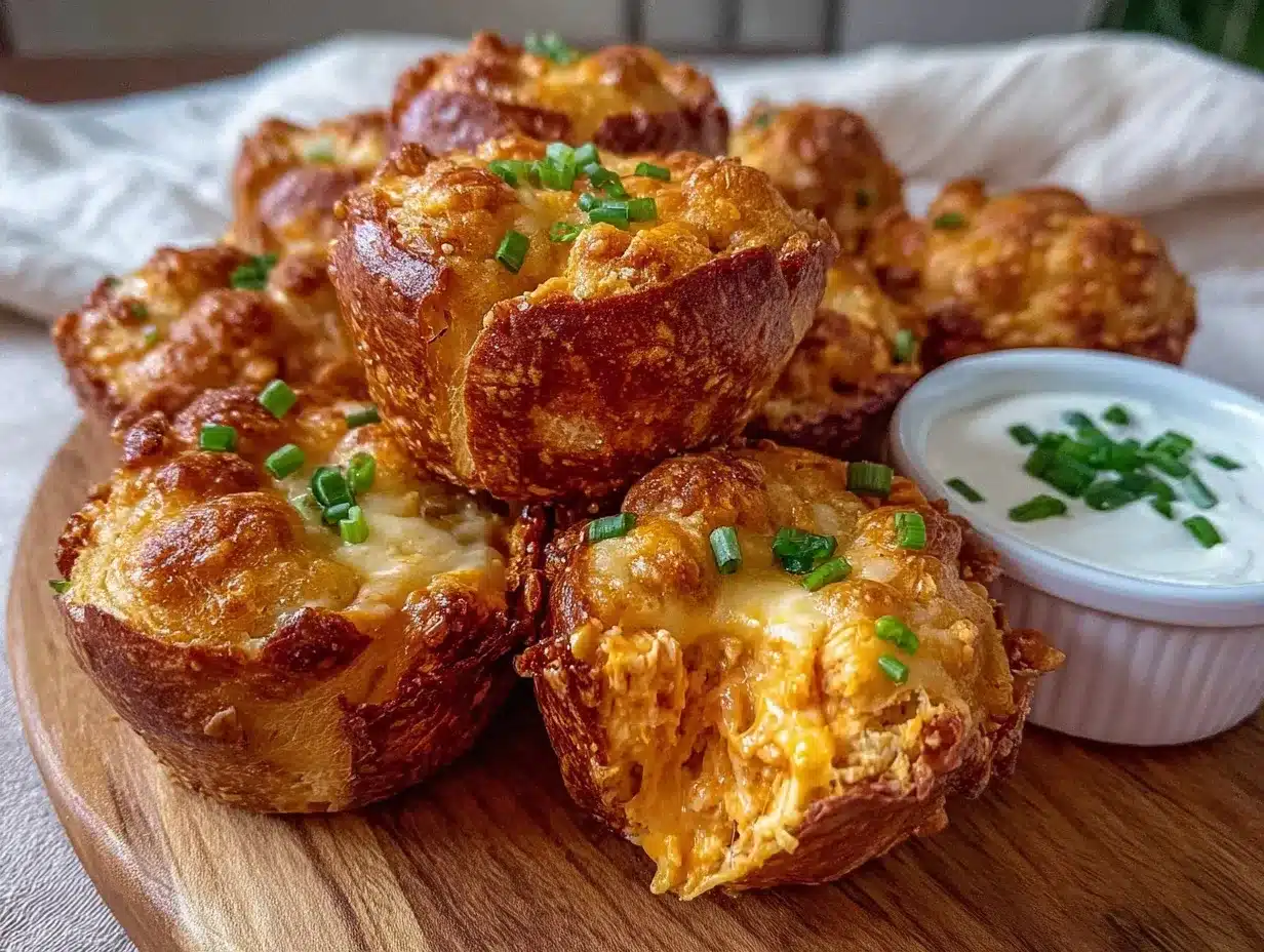 buffalo chicken dip stuffed pretzel bites preparation steps