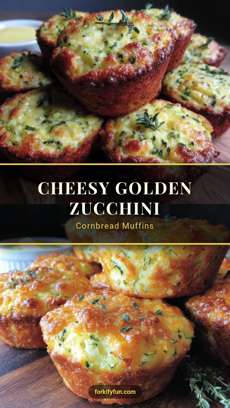 cheesy zucchini cornbread muffins recipe