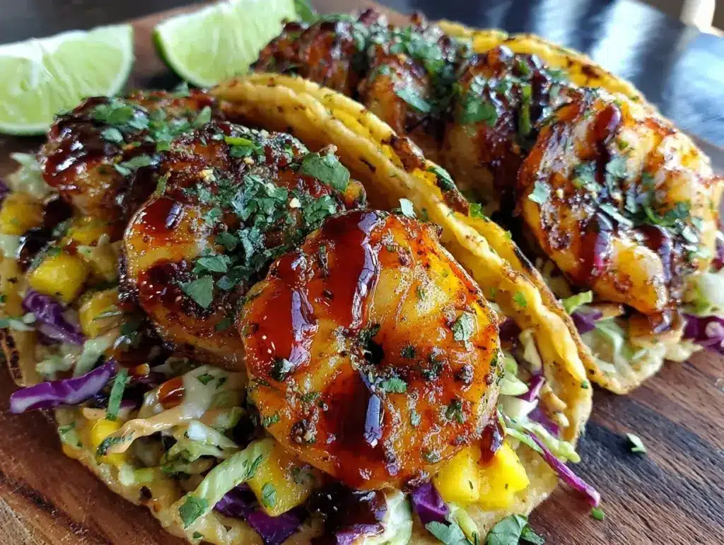 cilantro lime shrimp tacos - featured image