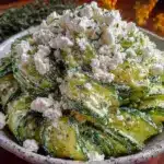 creamy cucumber dill salad with feta - featured image