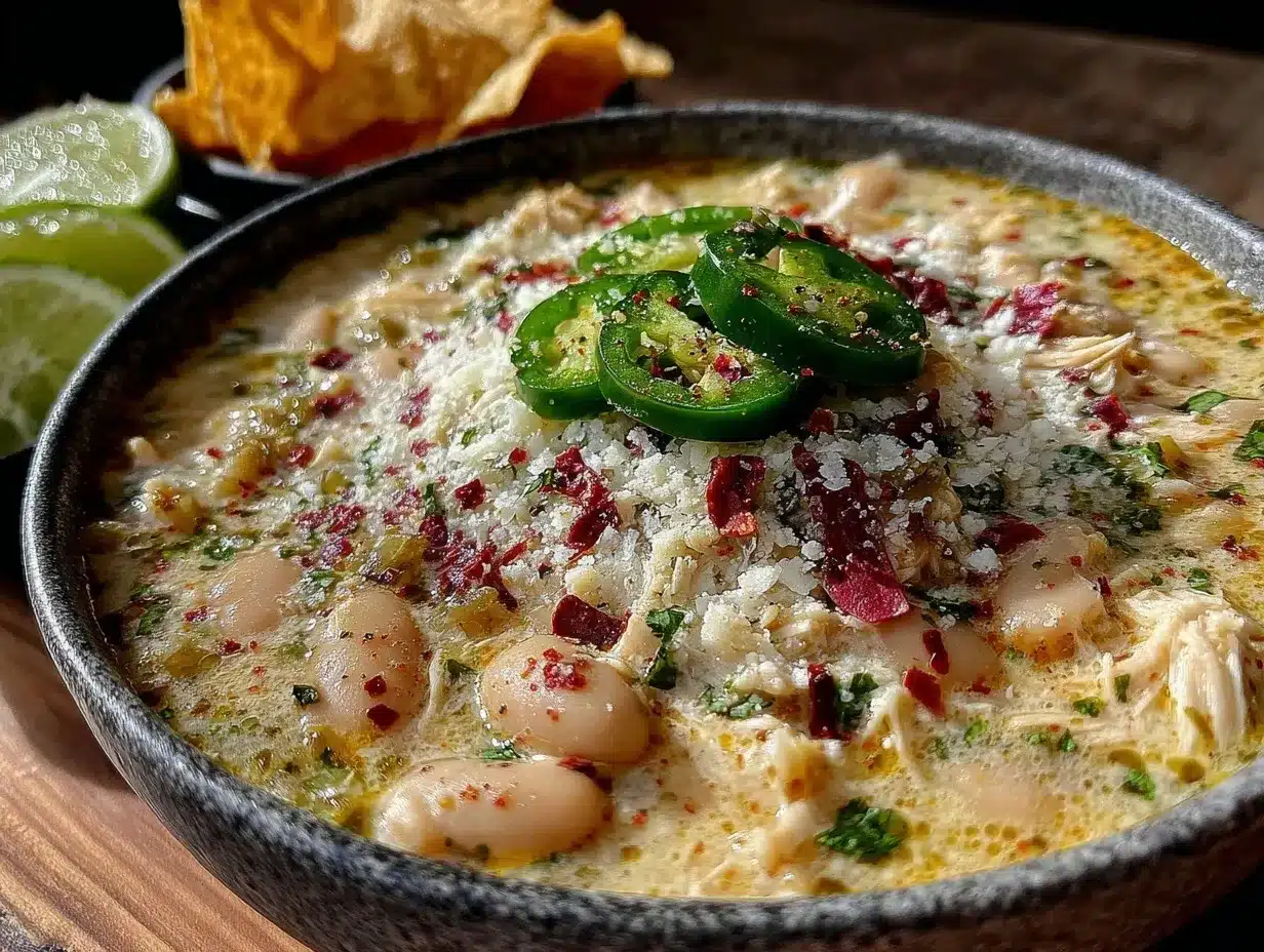 creamy slow cooker white chicken chili preparation steps