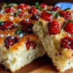 crispy cherry tomato focaccia - featured image