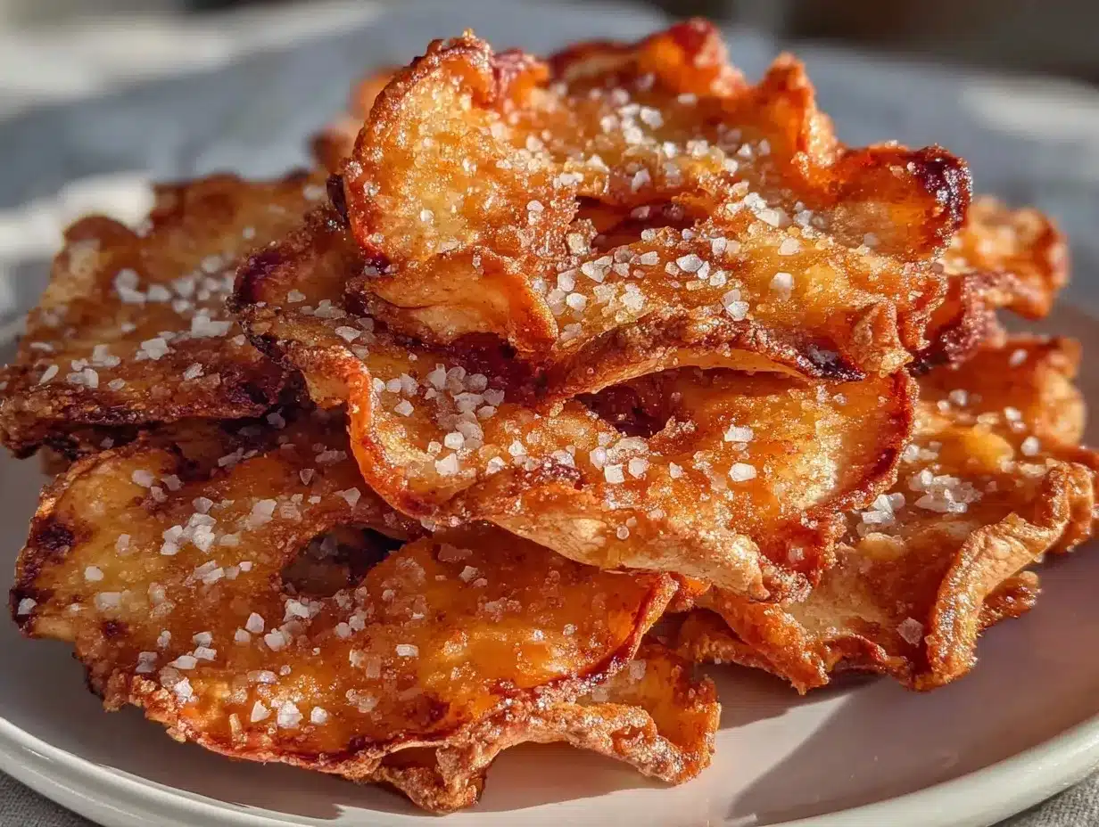 crispy cinnamon sugar apple chips air fryer preparation steps