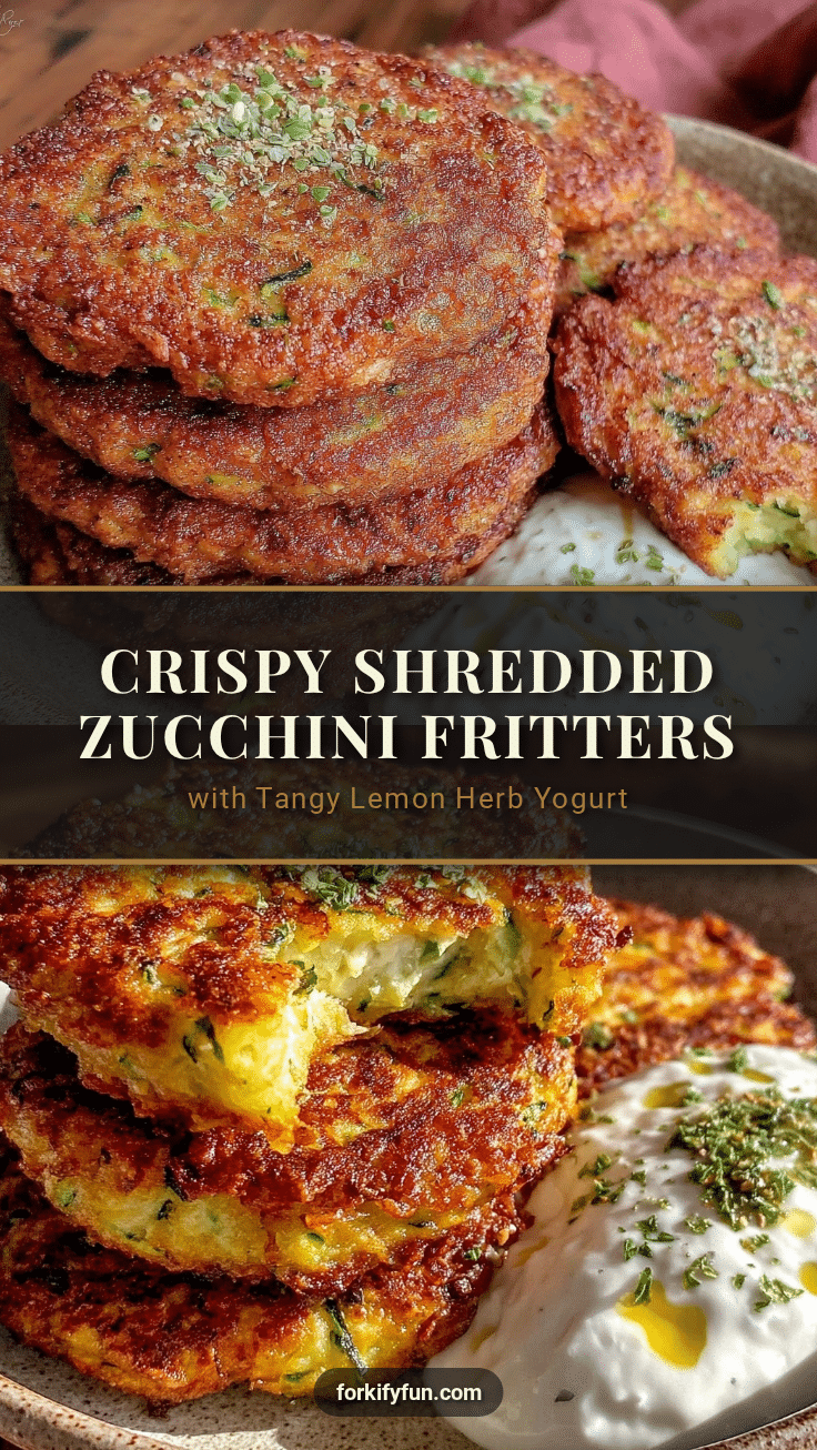 crispy shredded zucchini fritters recipe