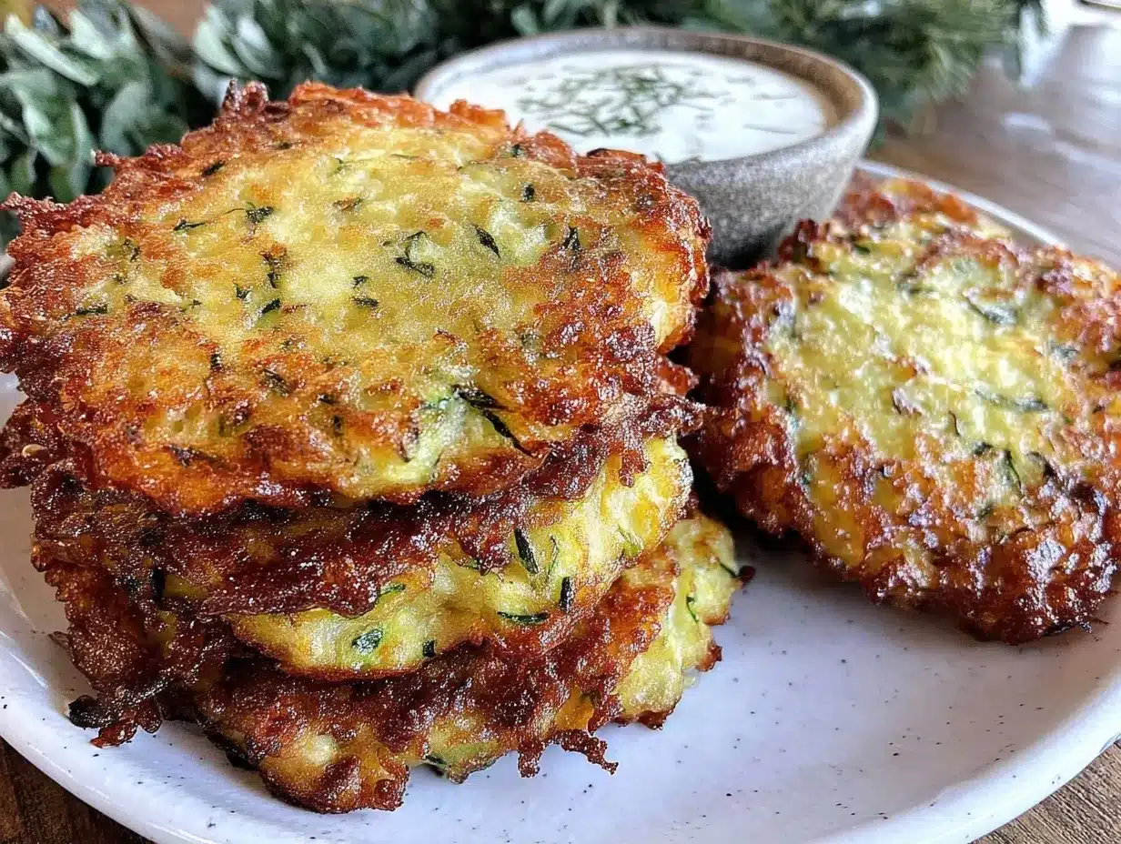 crispy zucchini fritters preparation steps