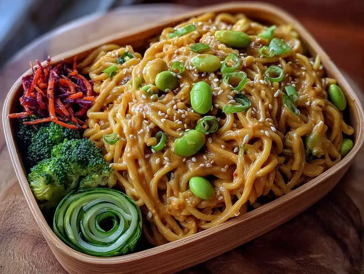 easy asian peanut noodle salad preparation steps