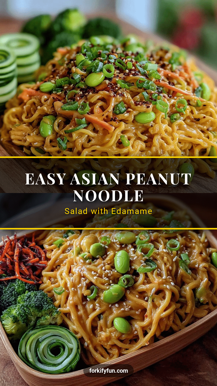 easy asian peanut noodle salad recipe