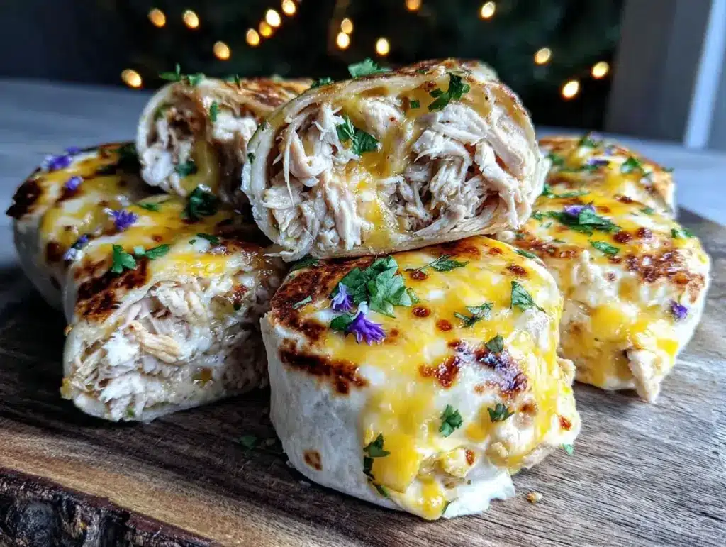 easy cheesy chicken quesadilla roll-ups - featured image