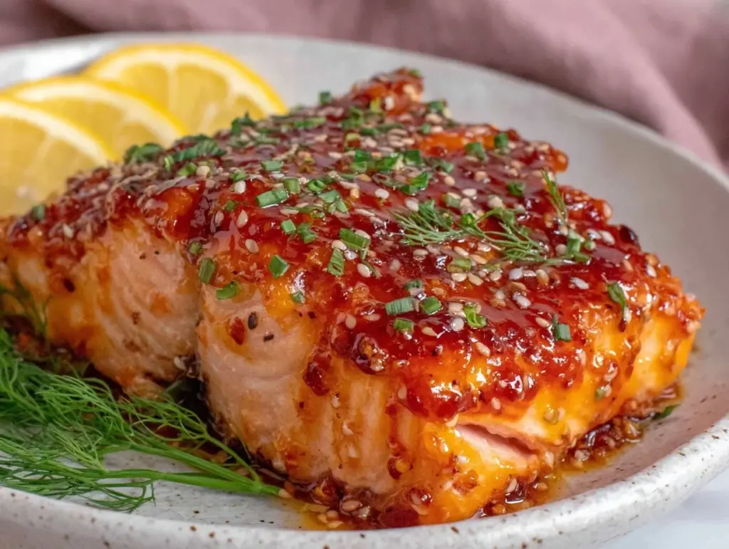 easy crispy air fryer salmon - featured image