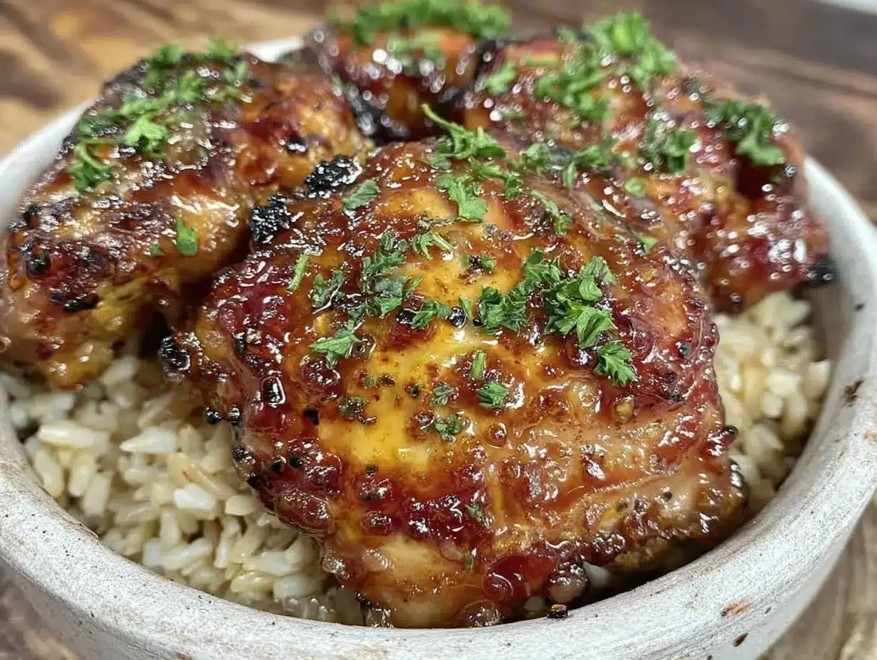 easy crockpot honey garlic chicken thighs preparation steps