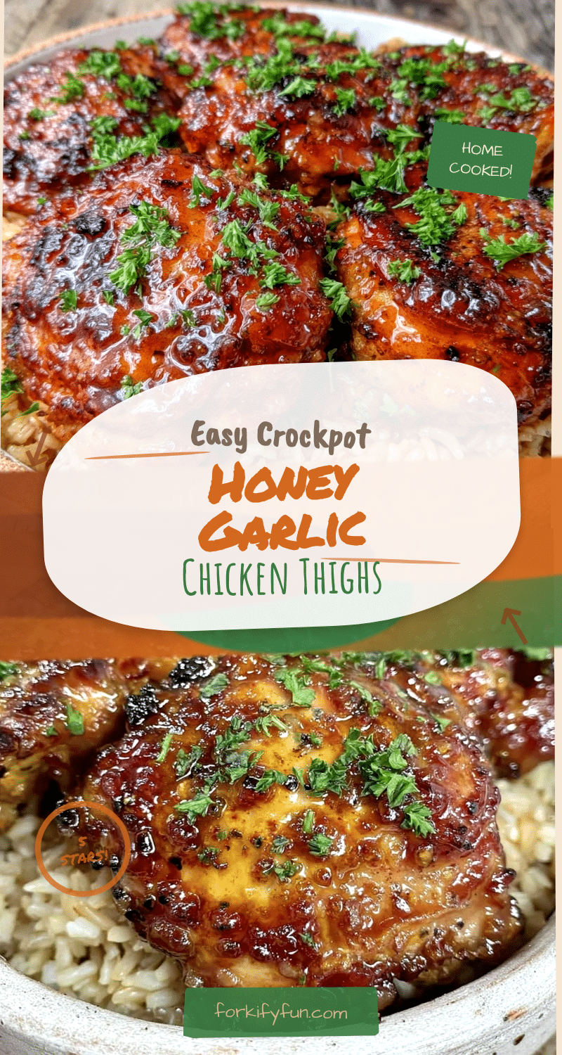 easy crockpot honey garlic chicken thighs recipe