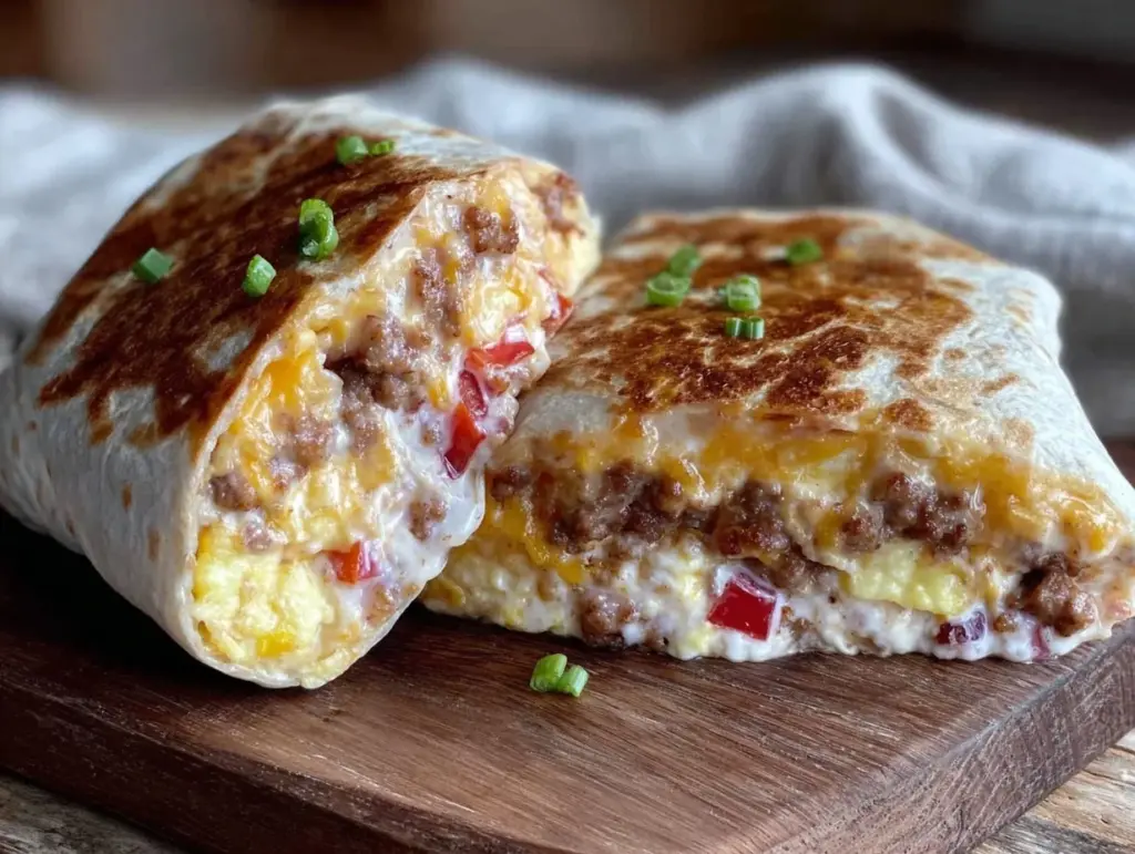 easy make-ahead breakfast burritos - featured image