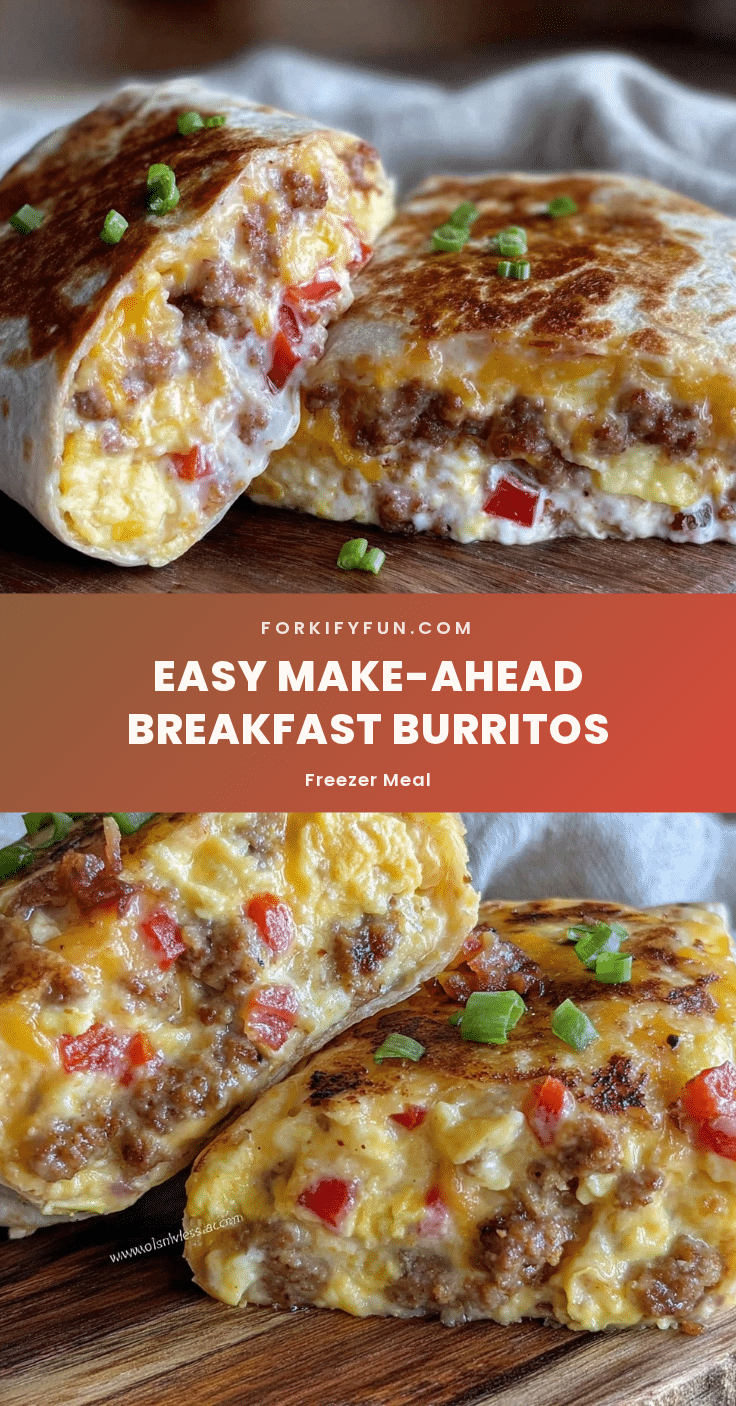easy make-ahead breakfast burritos recipe