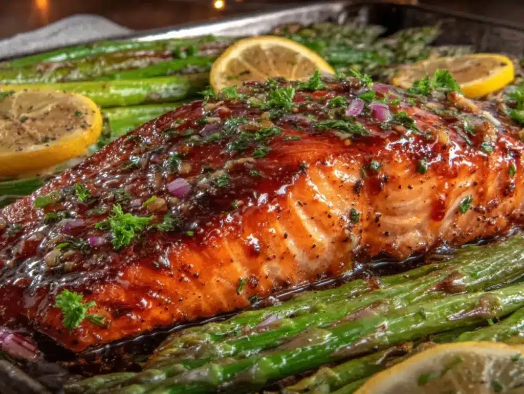 easy sheet pan salmon recipe - featured image