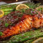easy sheet pan salmon recipe - featured image